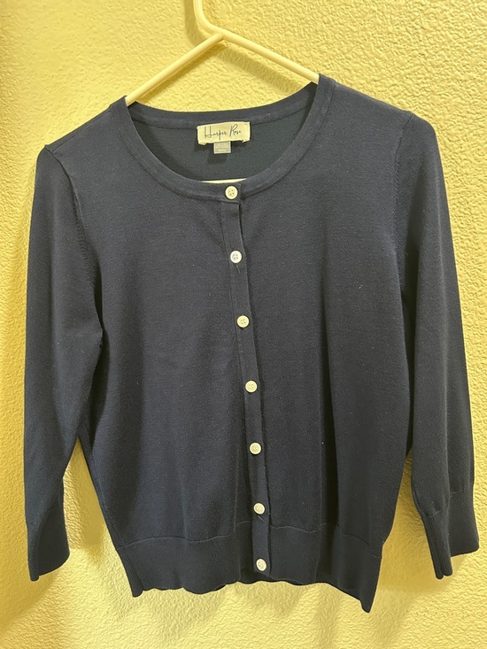 Harper Rose Sweaters - Harper Rose Navy Button-Down Crewneck Cardigan